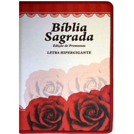 Bíblia Edição de Promessas Letra HiperGigante Vermelha (Linha Gold)