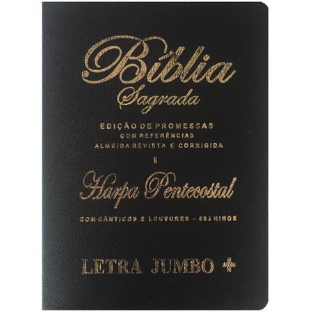 Bíblia Edição de Promessas Letra Jumbo + Preta Luxo