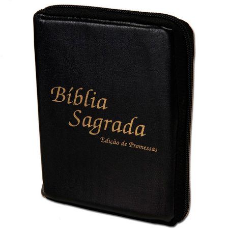 Bíblia Edição de Promessas Pequena Preta Luxo
