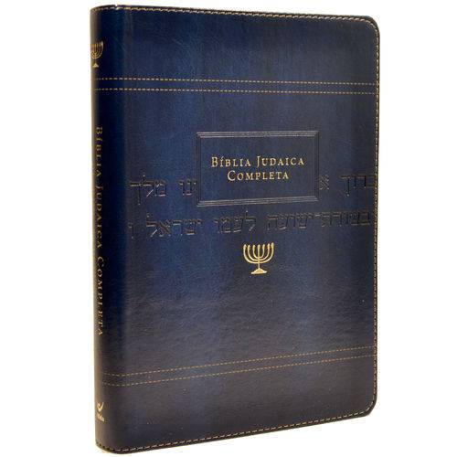 Bíblia Judaica Completa - Luxo Onetone Azul