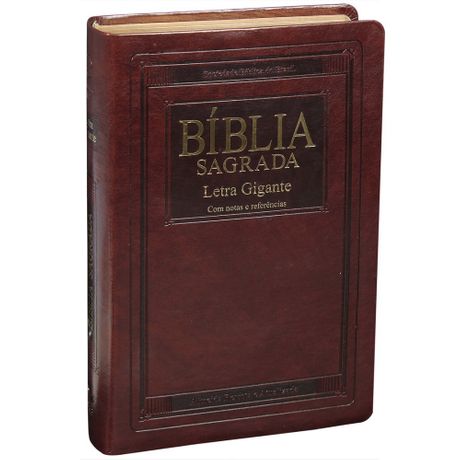 Bíblia Letra Gigante Almeida Atualizada com Índice Edição Especial Marrom
