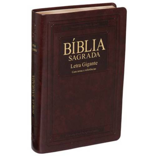 Bíblia Letra Gigante Edição Especial Marrom Nobre com Índice