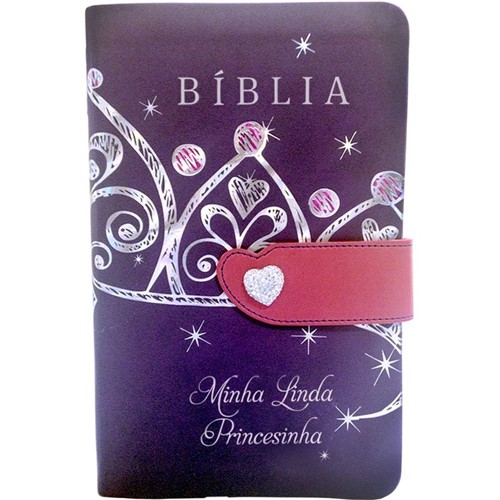 Bíblia Minha Linda Princesinha Capa Flexível com Fecho
