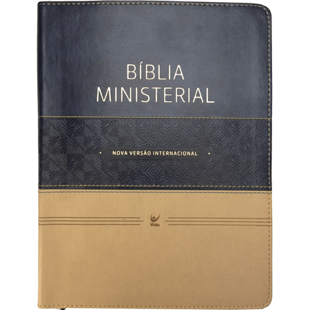 Bíblia Ministerial NVI Azul e Bege S/ Índice