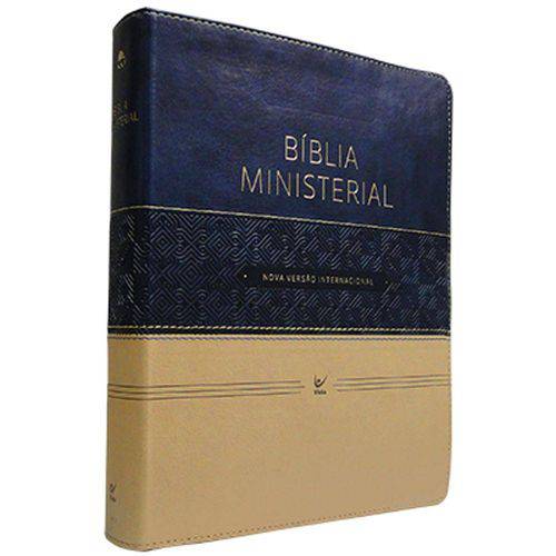 Biblia Ministerial Nvi - Azul e Bege - Vida