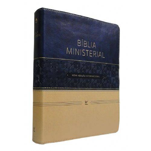Bíblia Ministerial Nvi - Capa Azul e Bege