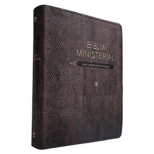 Biblia Ministerial Nvi - Luxo Marrom Escuro - Vida