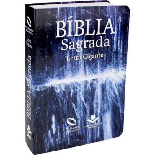 Biblia Nova Almeida Atualizada Letra Gigante - Capa Agua - Sbb