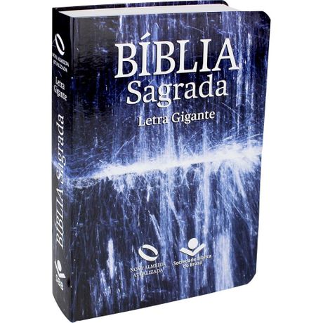 Bíblia Nova Almeida Atualizada Letra Gigante Semiflexível Água