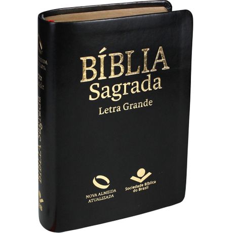 Bíblia Nova Almeida Atualizada Letra Grande com Índice Preta