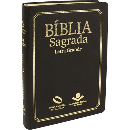 Bíblia Nova Almeida Atualizada Letra Grande Preta