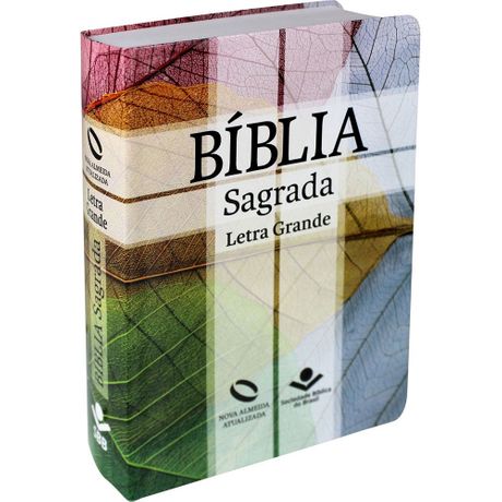 Bíblia Nova Almeida Atualizada Letra Grande Semiflexível Cruz