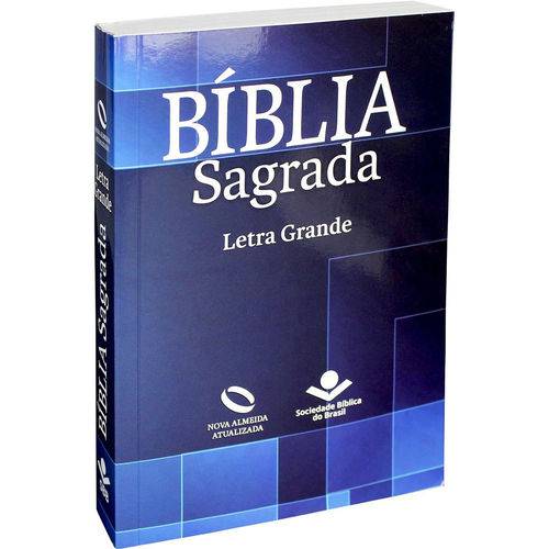 Bíblia Nova Almeida Atualizada Média Letra Grande - Brochura Geométrica