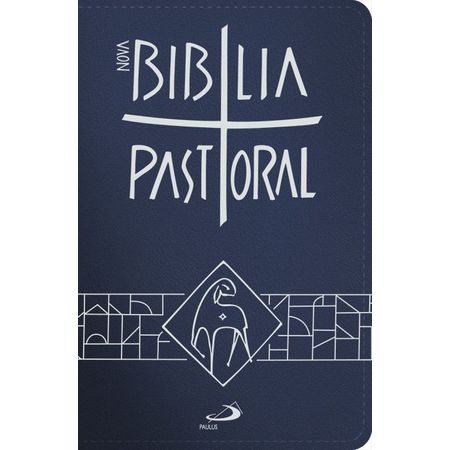 Bíblia Nova Edição Pastoral Média Zíper Azul