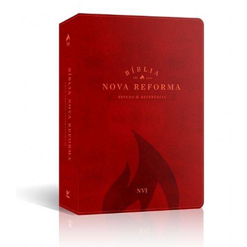 Bíblia Nova Reforma Nvi - Luxo Pu Vermelha