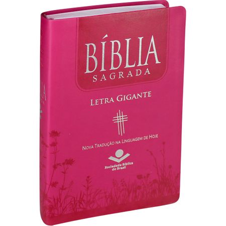 Bíblia NTLH Letra Gigante Luxo com Índice Pink