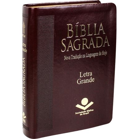 Bíblia NTLH Letra Grande Luxo Marrom