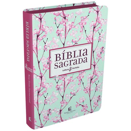 Bíblia NVI Leitura Perfeita Capa Tecido Cerejeira