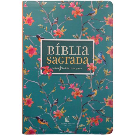 Bíblia NVI Letra Grande Leitura Perfeita Floral