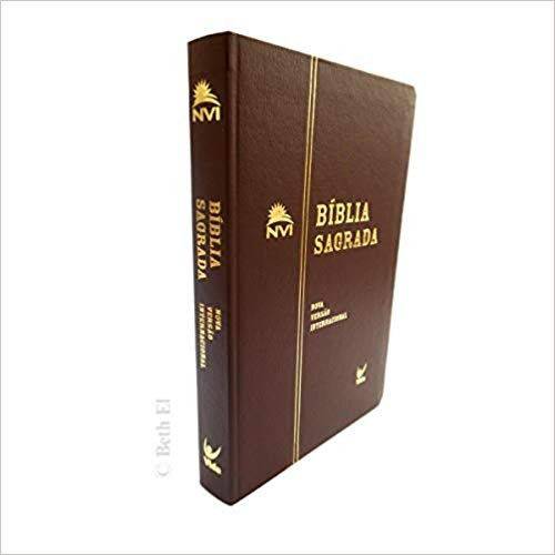 Bíblia Nvi Semi - Luxo Marrom - Tamanho Médio