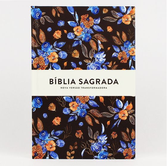 Bíblia NVT (Blue Flowers) - Letra Grande