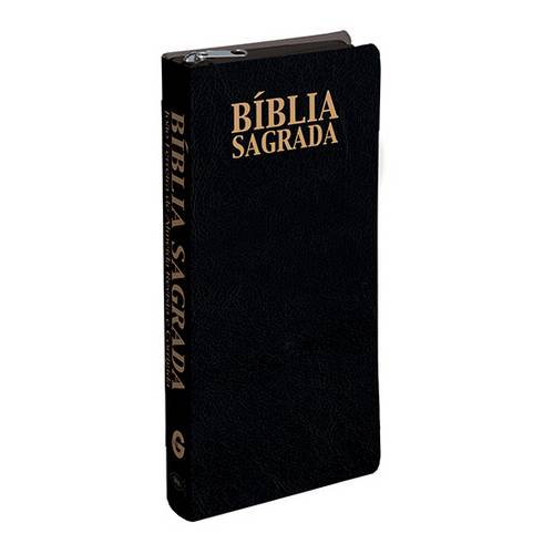 Bíblia Rc de Bolso com Zíper Preta