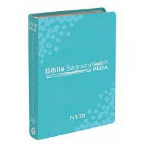 Biblia Sag. Media Nvi Azul Turquesa-52370