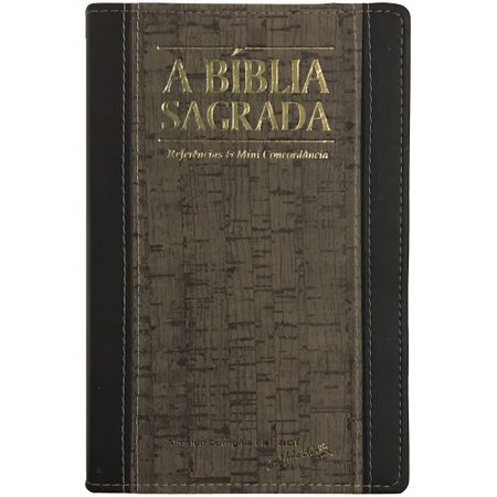 Bíblia Sagrada ACF Letra Grande Marrom Cortiça