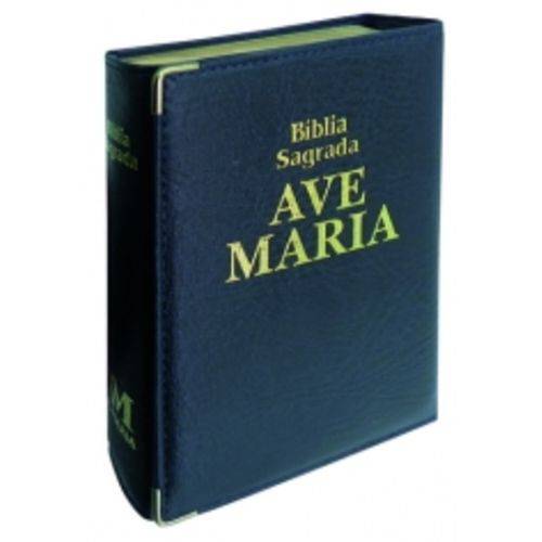 Biblia Sagrada Capanga Azul Media - Ave Maria