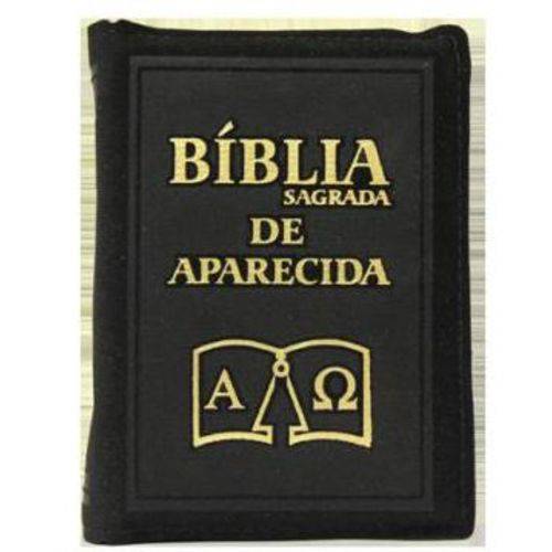 Bíblia Sagrada de Aparecida - Bolso com Zíper - Preta