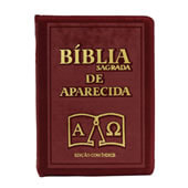 Bíblia Sagrada de Aparecida com Capa de Ziper Bordo | SJO Artigos Religiosos