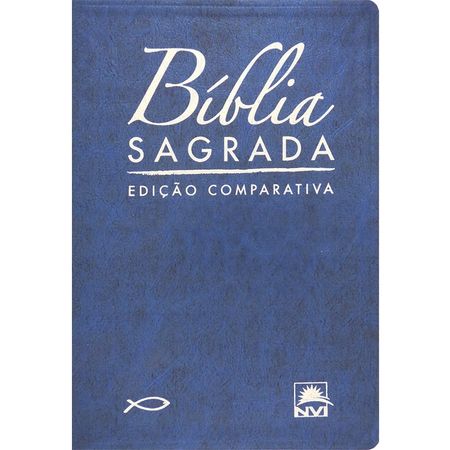 Bíblia Sagrada Edição Comparativa Extra Gigante Azul