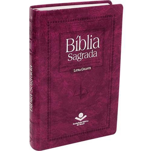 Bíblia Sagrada Emborrachada Rc - Letra Gigante com Índice - Purpura Nobre