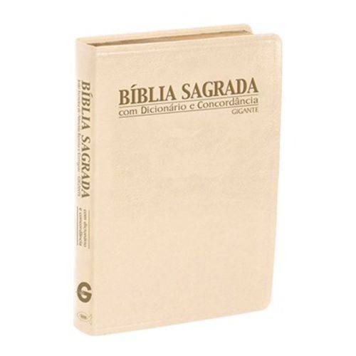 Biblia Sagrada Gig C/ Dicionario - Capa Luxo Marfi