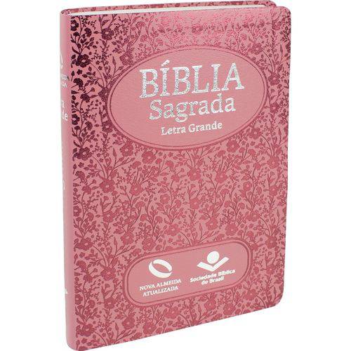 Bíblia Sagrada Ideal - Letra Grande - Índice Lateral - Naa - Rosa