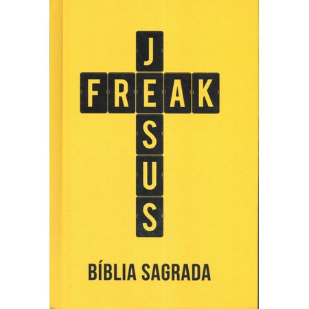 Bíblia Sagrada Jesus Freak Capa Dura Amarela