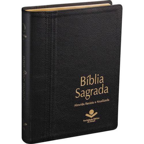 Bíblia Sagrada Letra Gigante | Almeida Revista e Atualizada | Couro Legítimo