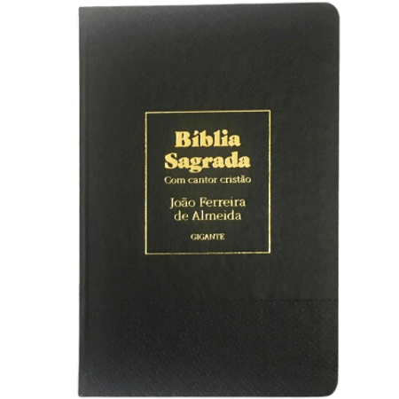 Bíblia Sagrada Letra Gigante com Cantor Cristão Preta
