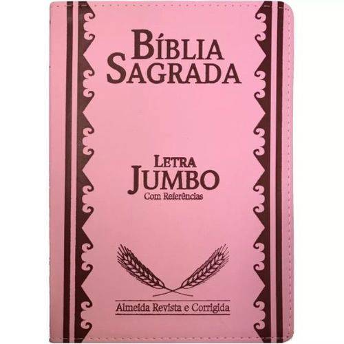 Bíblia Sagrada Letra Jumbo - Rosa