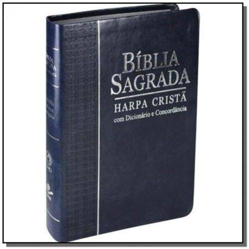 Bíblia Sagrada Letra Grande, Edicão com Letras Vermelhas, Concordância, Dicionário e Harpa Cristã