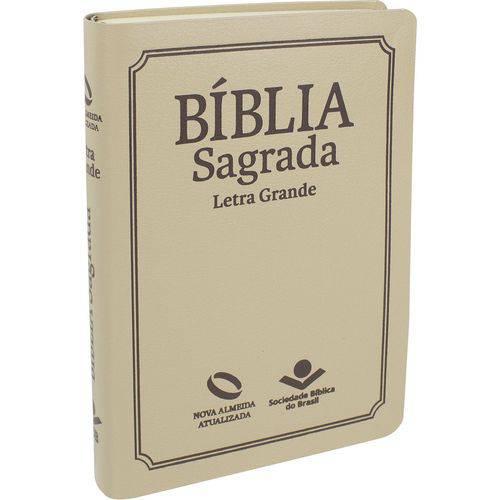 Bíblia Sagrada - Letra Grande - Indice Lateral - Nova Almeida Atualizada / Naa - Marfim