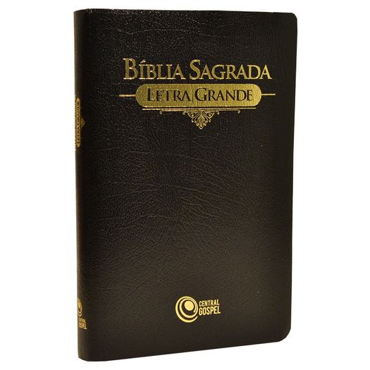 Biblia Sagrada - Letra Grande - Preta - Central Gospel