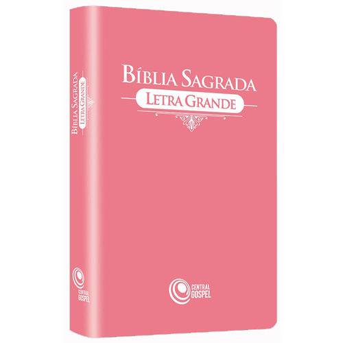 Bíblia Sagrada Letra Grande - Rosa