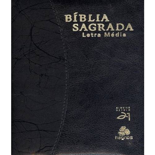 Biblia Sagrada Letra Media (luxo Preta)
