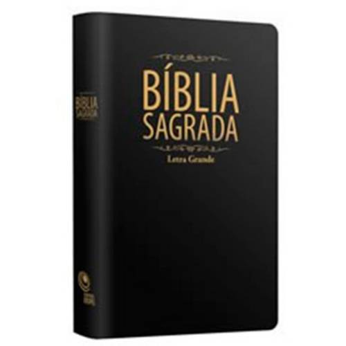 Bíblia Sagrada Média- Letra Grande - Luxo Preta
