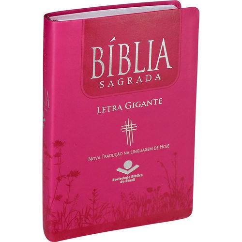 Bíblia Sagrada NTLH Letra Gigante - Luxo Pink