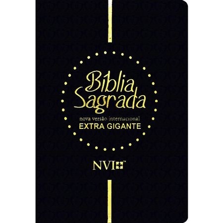 Bíblia Sagrada NVI Extra Gigante Preta