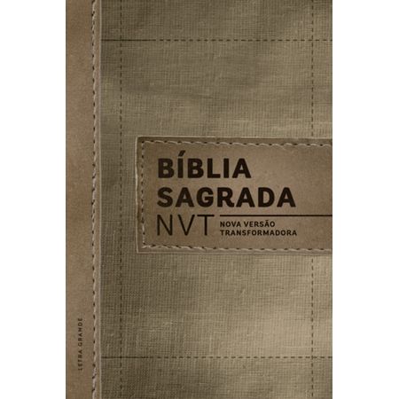 Bíblia Sagrada NVT Letra Grande Capa Dura Linho