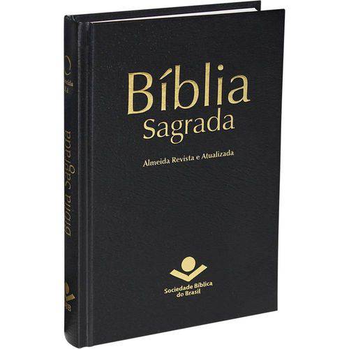 Bíblia Sagrada Pequena - Revista e Atualizada - Capa Dura - Edição Popular - (Preta)