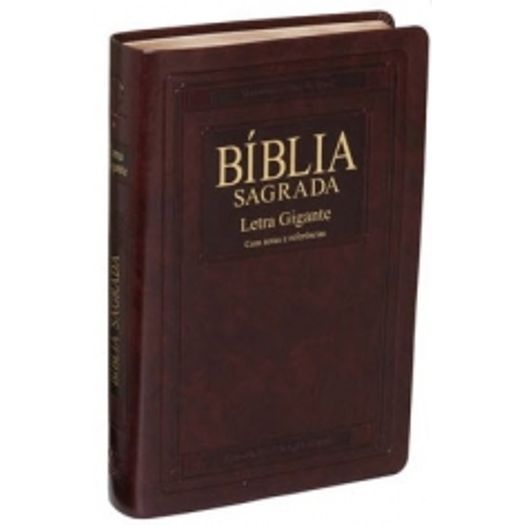 Biblia Sagrada Ra com Letra Gigante Marrom - Sbb